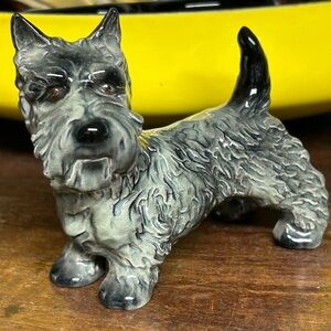 Vintage Goebel Gray/Black Scottish Terrier Dog Figurine West Germany